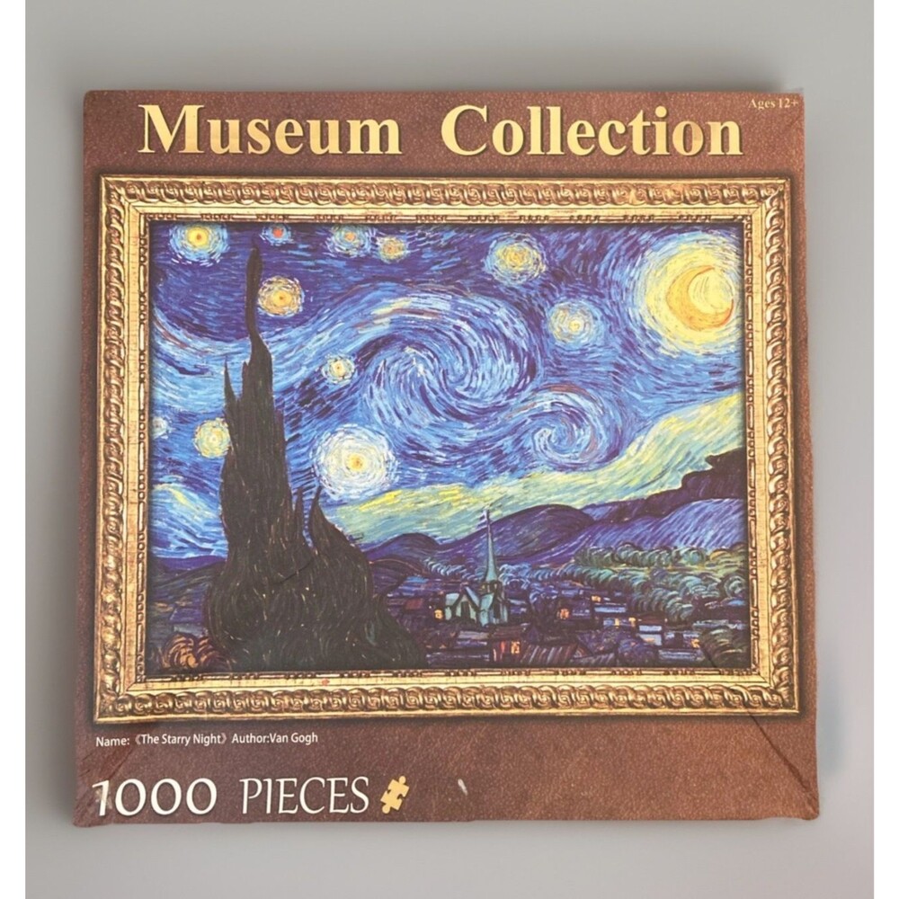 Museum Collection Starry Night 1000 Piece Puzzle Van Gogh Complete Difficult